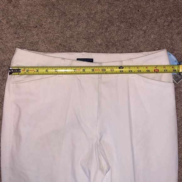 Westbound NWD The Park Ave Fit White Straight Legged Pants, Size 14P, MP $59 - Picture 8 of 10